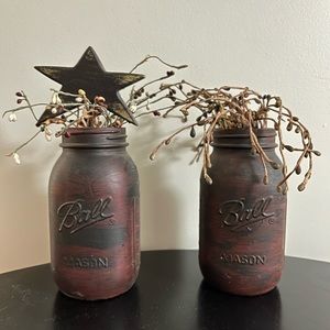 Primitive mason jars farmhouse